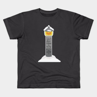 Lamp Post in Winter Kids T-Shirt